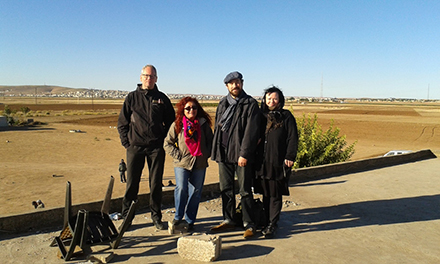 TATORT Delegation visits village near Kobanê TATORT Delegation visits village near Kobanê